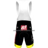 Completo Maglia + Pantaloncino con bretelle 2023 Bingoal WB Manica Corta Giallo Rosso